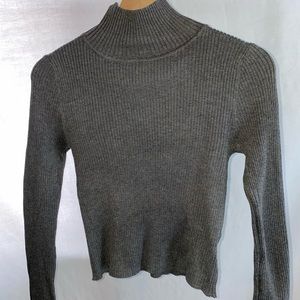 Grey turtle neck
